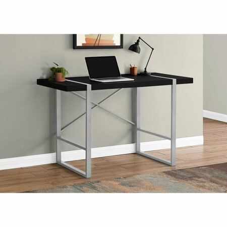 DAPHNES DINNETTE 48 in. Metal Computer Desk Black - Silver DA3071210